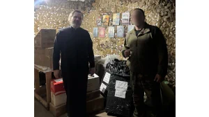 Священник сопроводил гуманитарный груз в зону проведения СВО