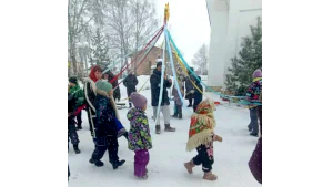 Масленичные гуляния в Михайло-Архангельском храме с. Иглино